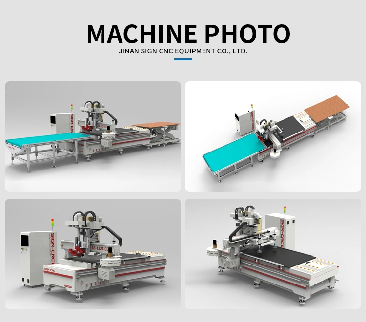 Atc Auto Loading and Unloading Nesting CNC Router Machine for Wood Furniture Production