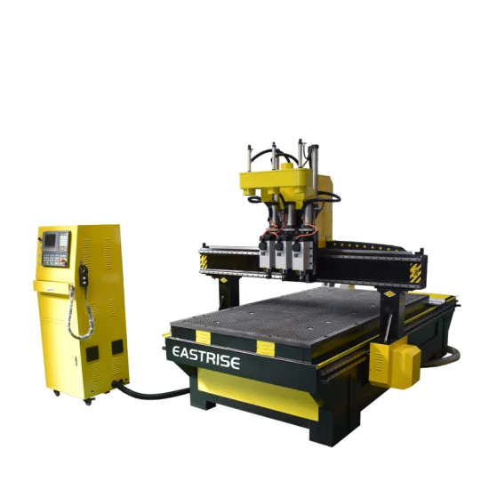 Erm1325 Multi Head 3D Grabado en madera Tres/cuatro husillos CNC Router Machine con precio de promoción